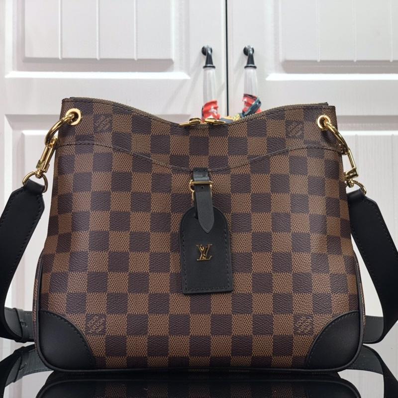 LV Shoulder Handbags N50064 small brown check black
